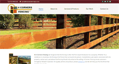 Desktop Screenshot of 4cornersfencingco.com